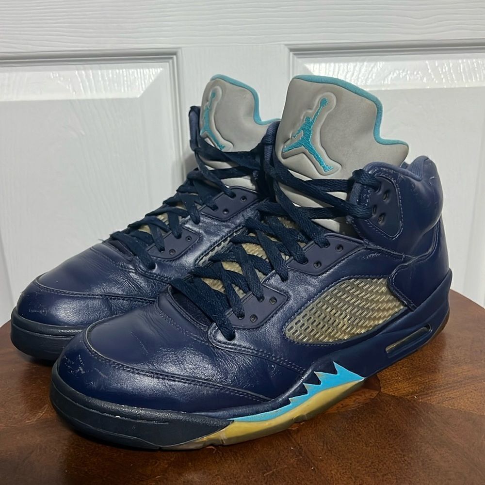 🔥🏀 Nike Air Jordan 5 Retro Pre-Grape Hornets Sz 12 Men’s -‎ 136027-405 - GUC